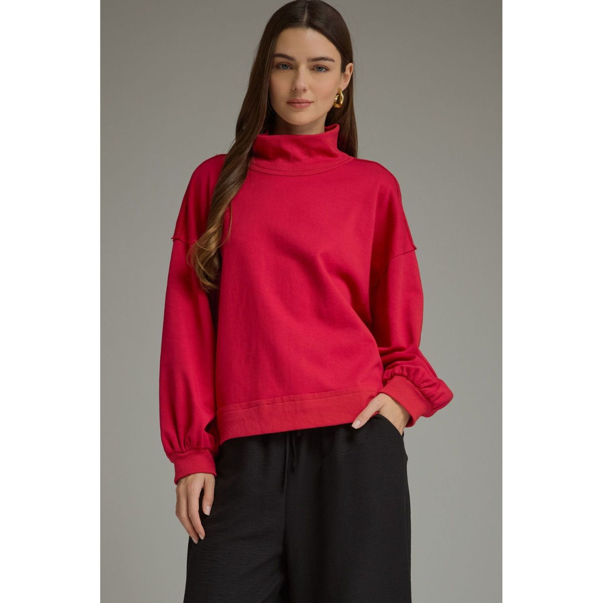Neve Knit Top (red)