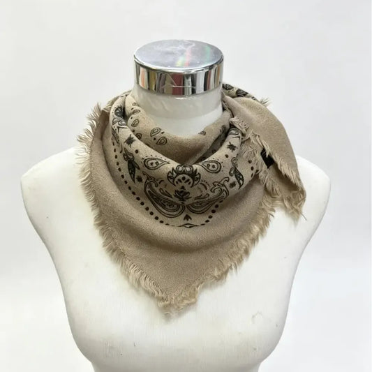 Taupe Small Bandana Scarf