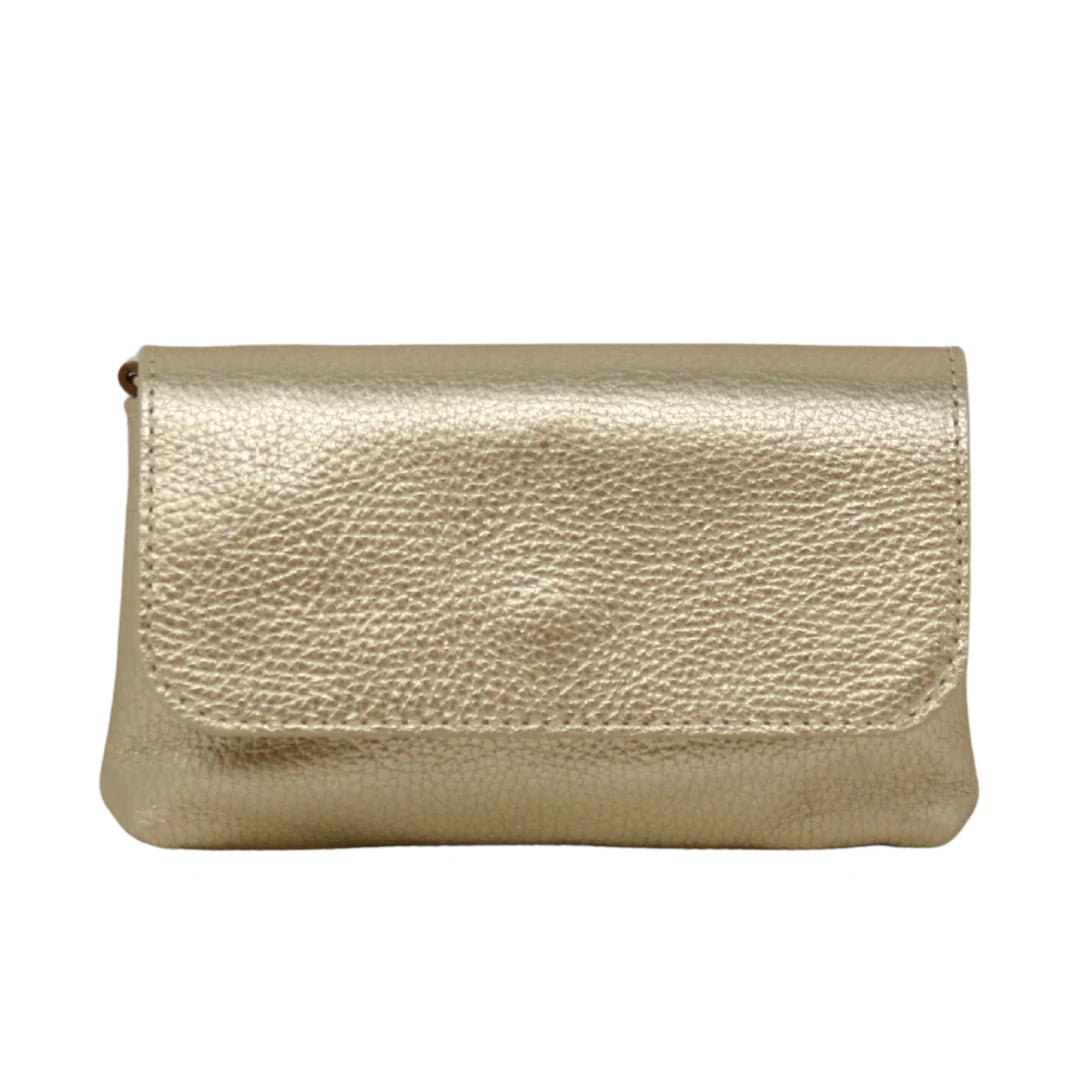 Gia Crossbody Clutch (gold)