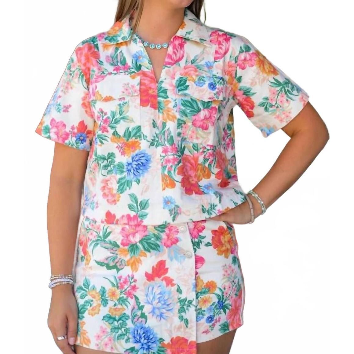 Bloom Denim Top