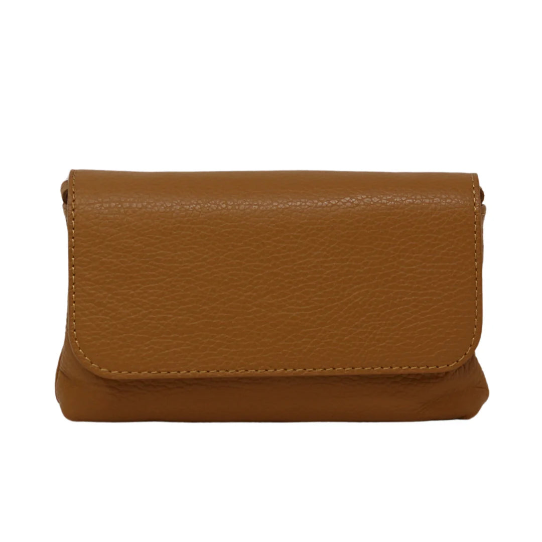 Gia Crossbody Clutch (camel)
