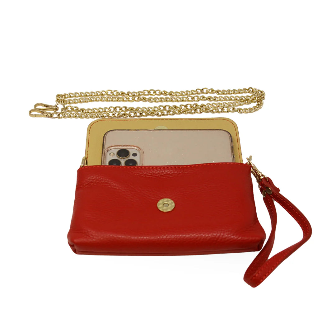 Gia Crossbody Clutch (camel)