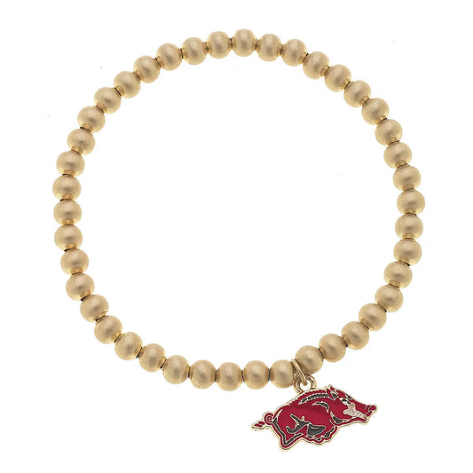 Razorbacks Beaded Bracelet