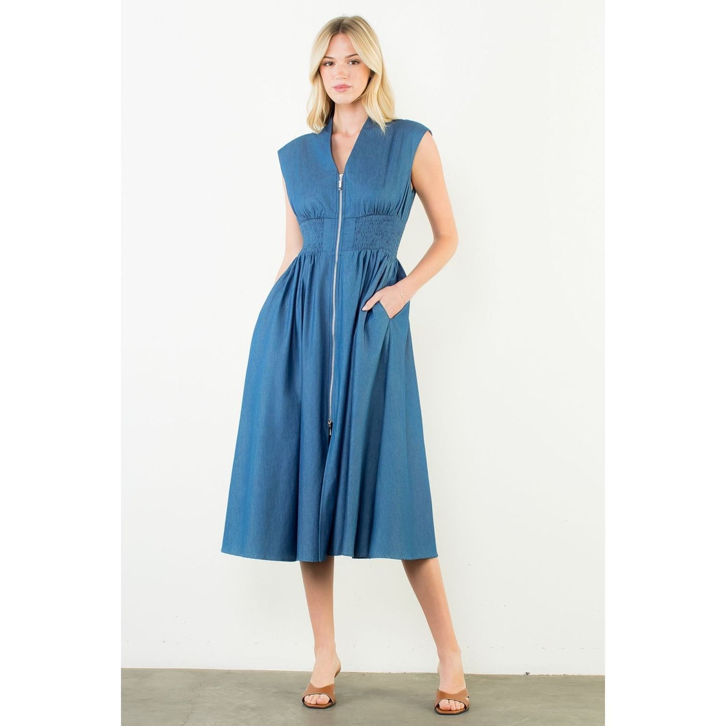 Kendall Denim Midi Dress