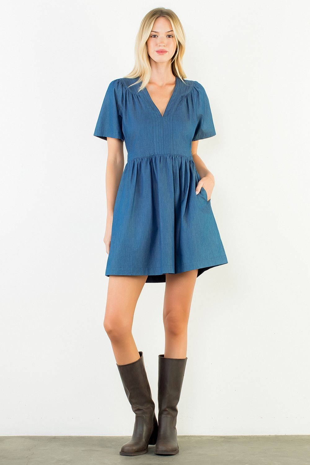 Neriah Chambray Dress
