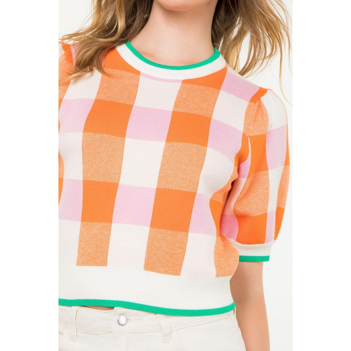 Alice Gingham Sweater