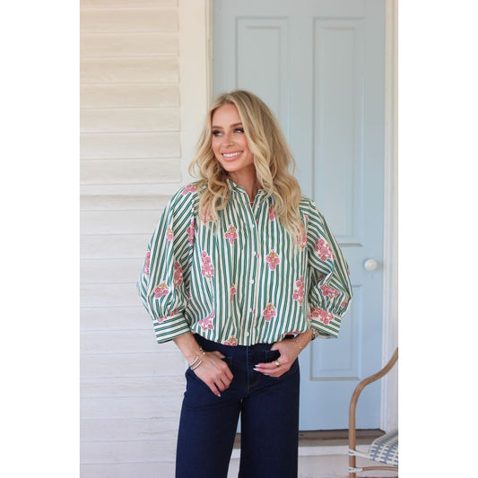 Flossie Bubble Hem Top